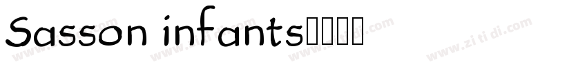 Sasson infants字体转换 Sasson infants字体转换